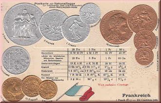 Ak Münzen Frankreich