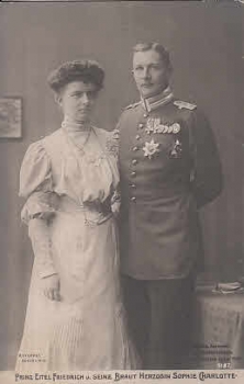 Prinz Eitel Friedrich und seine Braut Herzogin Sophie Charlotte