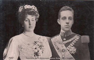 Prinzessin Ena von Battenberg und König Alfons XIII. von Spanien