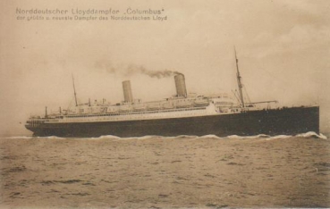 Dampfer "Norddeutscher Llyod - Columbus "