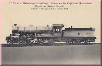 Schnellzug Lokomotive, 2c 2Zylinder, Englische Nordostbahn