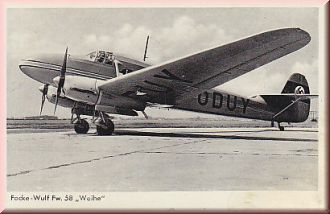 Focke Wulf Fw 58 " Weihe"