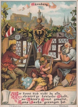 Werbungskarte Lebkuchen Fa. Metzger Nürnberg