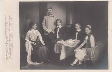 Erzherzog Franz Ferdinand mit Familie