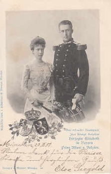 Herzogin Elisabeth Bayern und Prinz Albert Belgien