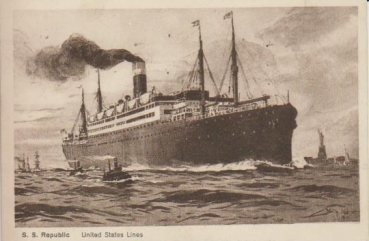 Dampfer " United States Lines - S.S Republic "