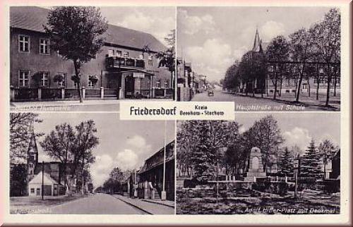 Friedersdorf PLZ O-1211