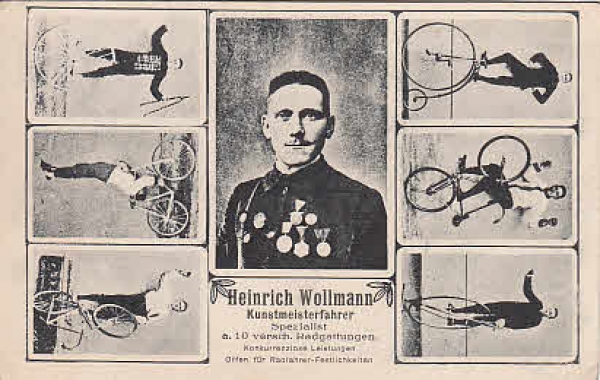 Kunstradfahrer Heinrich Wollmann