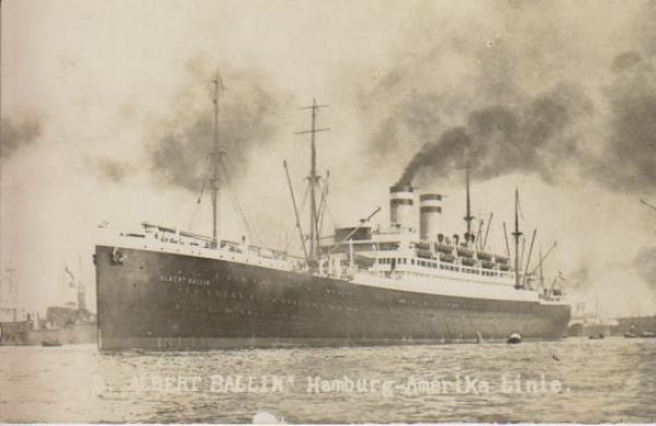 Dampfer "Hamburg - America Linie - Albert Ballin"