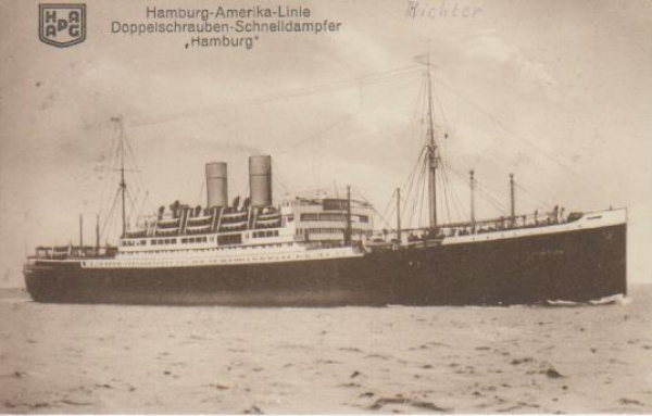 Dampfer "Hamburg - America Linie - Hambug "